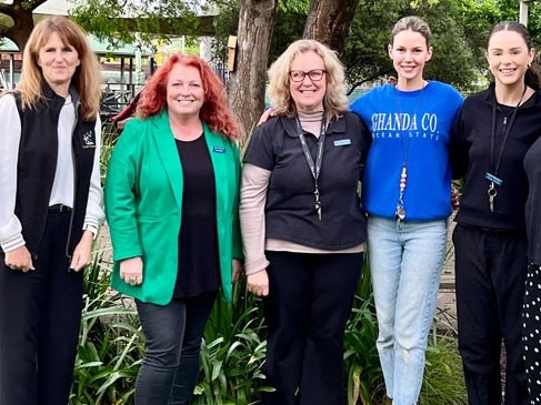 Albury Preschool Centre Director, Jo Barton, second from left, alongside staff.