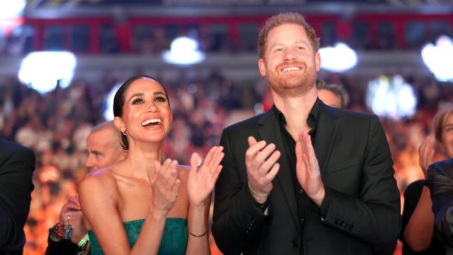 Prince Harry, Duke of Sussex, and Meghan, Duchess of Sussex attend the closing ceremony of the Invictus Games on September 16. Picture: Chris Jackson/Getty Images for the Invictus Games Foundation