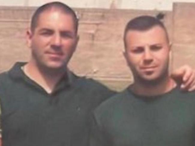 Mr Big Alen Moradian (left) and Fares Abounader in prison. Both men have since died in the gangland wars.