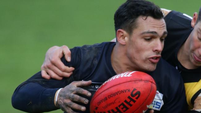 Justin Ficorilli kicked four goals for Croydon. Picture: Andrew Tauber