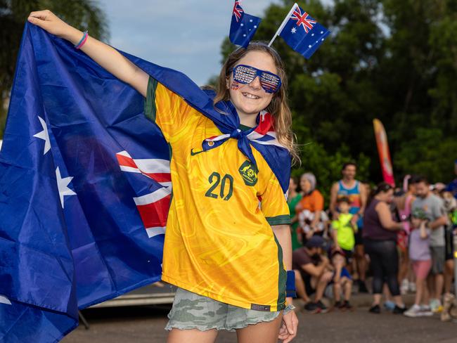 Eve Mcmahon at the Oz Run held in the morning of Australia Day, January 26, 2025, at the Darwin Waterfront. Picture: Pema Tamang Pakhrin