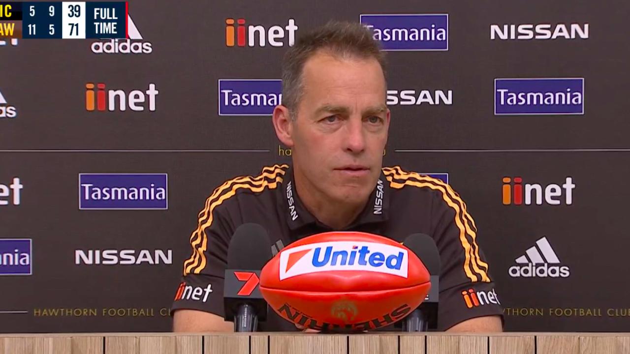 Hawthorn coach Alastair Clarkson has delivered a message to Geelong.