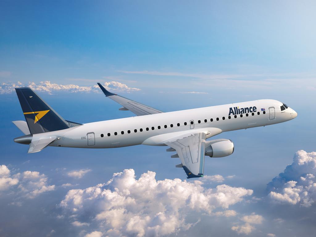 Alliance Aviation's purchase of 30 Embraer 190 jets will position the airline well in the COVID-ravaged travel market.  Picture: Supplied.