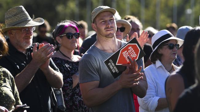 David Pocock delayed his own marriage until gay marriage was legalised. Picture: AAP Image/Lukas Coch