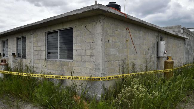 The escape tunnel seemingly led to this house, through which Guzman escaped. Picture: AFP / Yuri Cortez