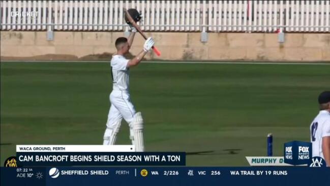 Cameron Bancroft begins Shield season with ton