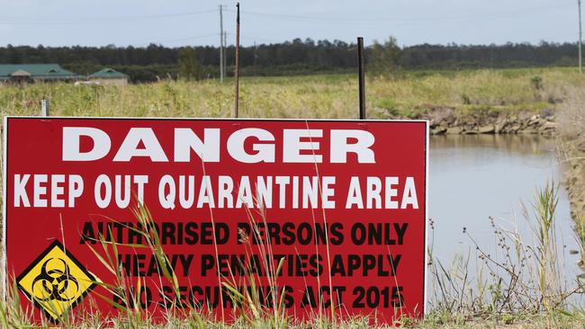 Quarantine Signs at Rocky Point.