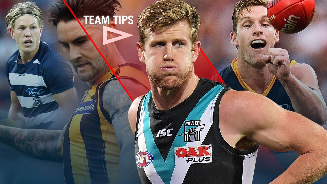 Round 10 Team Tips: Rhys Stanley, Tom Jonas, Chad Wingard and Josh Jenkins.