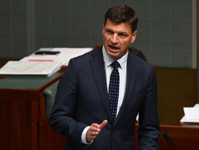 Minister for Energy Angus Taylor during Question Time in the House of Representatives at Parliament House in Canberra, Wednesday, June 10, 2020. (AAP Image/Mick Tsikas) NO ARCHIVING