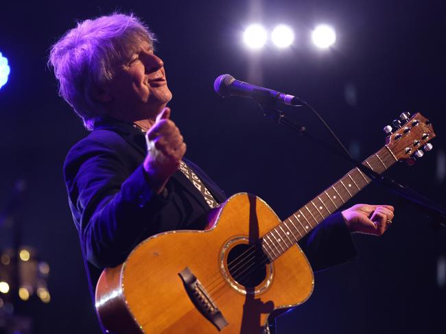 Neil Finn of Crowded House performs at the Global Citizen in Melbourne. Picture: Getty Images