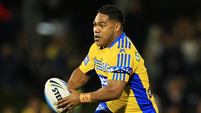 Chris Sandow of the Eels during the Penrith Panthers v Parramatta Eels at Pepper Stadium, Penrith. pic Mark Evans