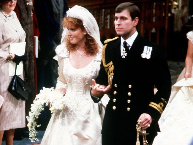 The Queen gave approval for Prince Andrew to marry Sarah Ferguson in 1986. Picture: AP