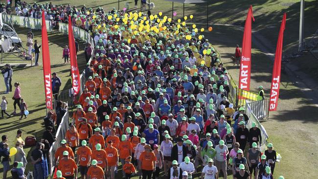 The Park2Park attracts big crowds to Limestone Park in Ipswich, raising funds for the Ipswich Hospital Foundation.