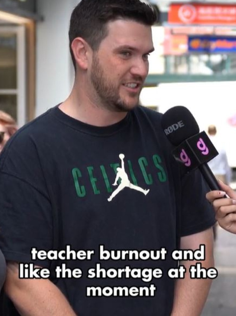 He said teacher’s are getting burnt out. Picture: TikTok/getahead.app