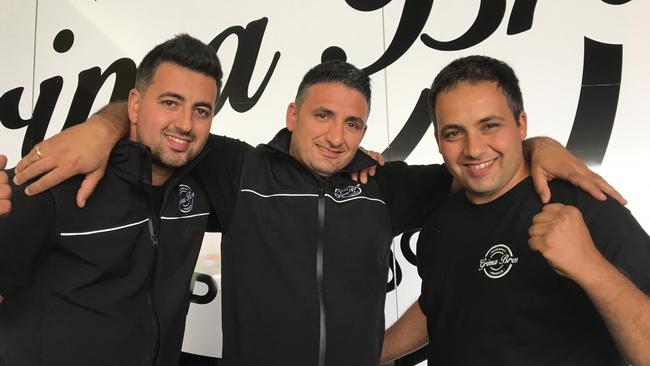 The Grima Brothers, Peter, Joe and Manny, are ecstatic to keep their dream alive. Picture: Daniel McGookin.