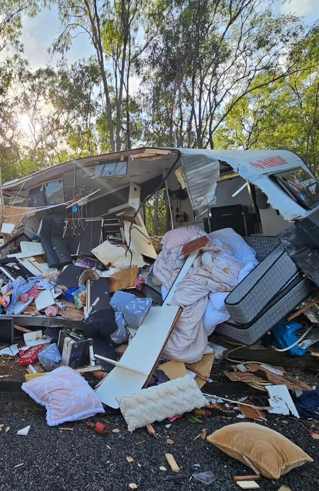 The Ryan Family from the Fraser Coast had just been on the trip of a lifetime but have since lost all their precious memories following a horror crash on the Bruce Highway.