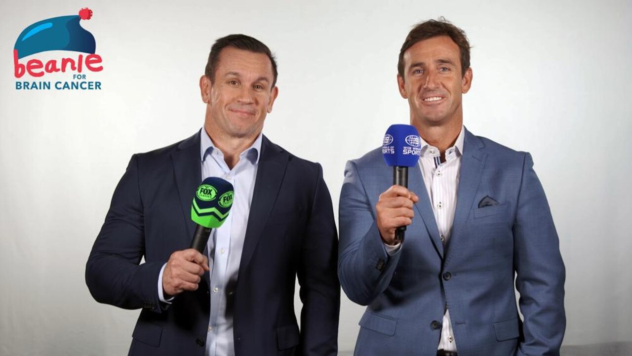 Matty and Andrew Johns back in happier times.