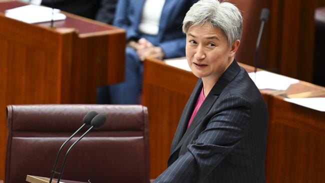 Australia’s foreign minister Penny Wong. Picture: NewsWire/Martin Ollman