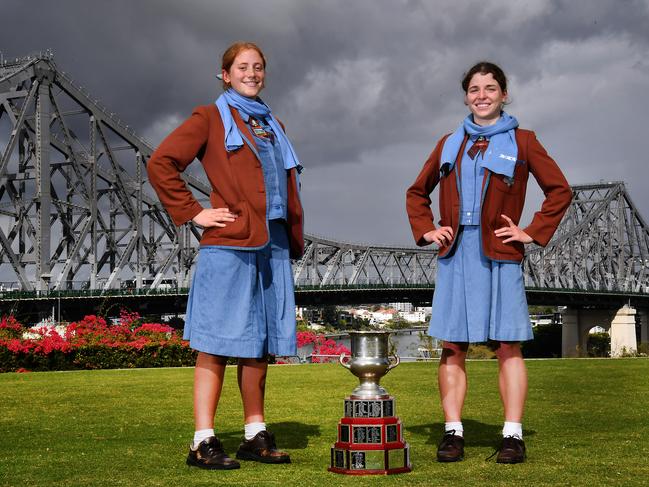 All Hallows' School rowingEloise Stone, Nell Murphy.Thursday August 15, 2024. Picture, John Gass