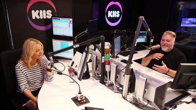 Kyle Sandilands and Jackie O Henderson pictured at Kiis FM studios.