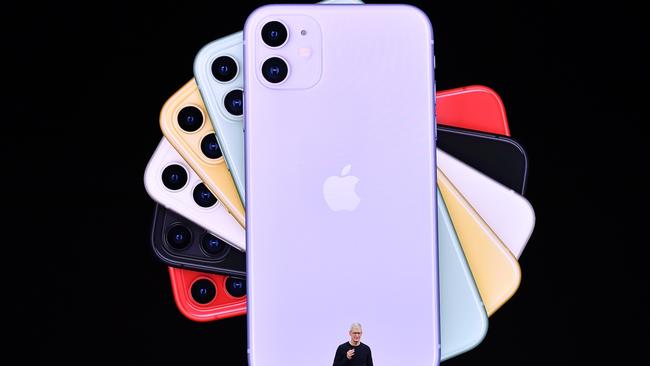 The iPhone was the biggest revenue raiser for Apple in 2021. Picture: Josh Edelson/AFP