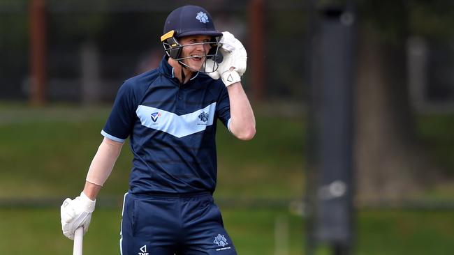 Kew batsman Andrew Chalkley. Picture: Steve Tanner