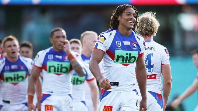 Dom Young is at the centre of a tug of war between the Roosters and the Knights. Picture: Matt King / Getty Images