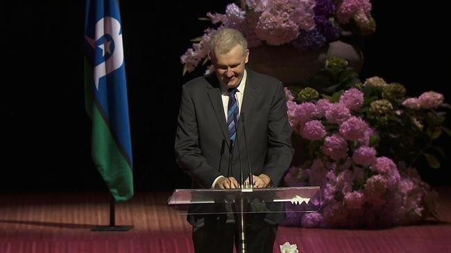 Tony Burke delivers a message from His Majesty King Charles II.