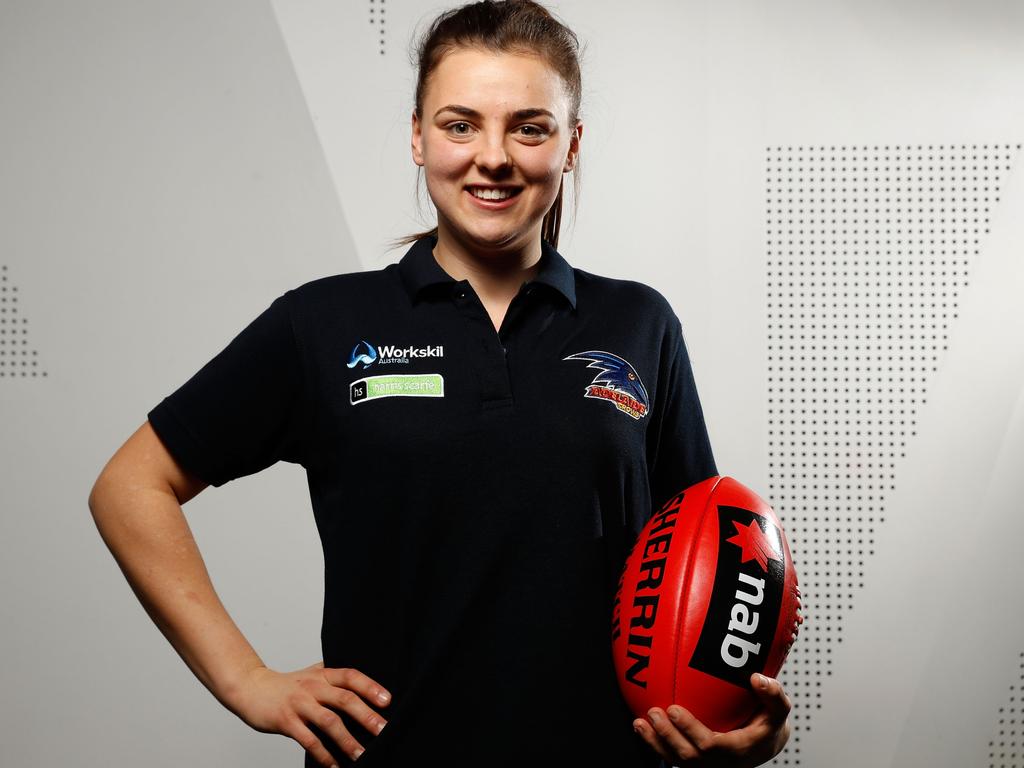 Ebony Marinoff during her rookie year with the Crows. Picture: AFL Media