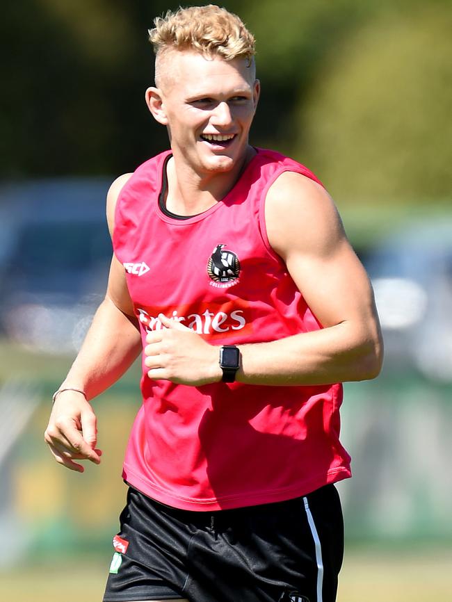 Collingwood star Adam Treloar struggled in 2017. Picture: Nicole Garmston