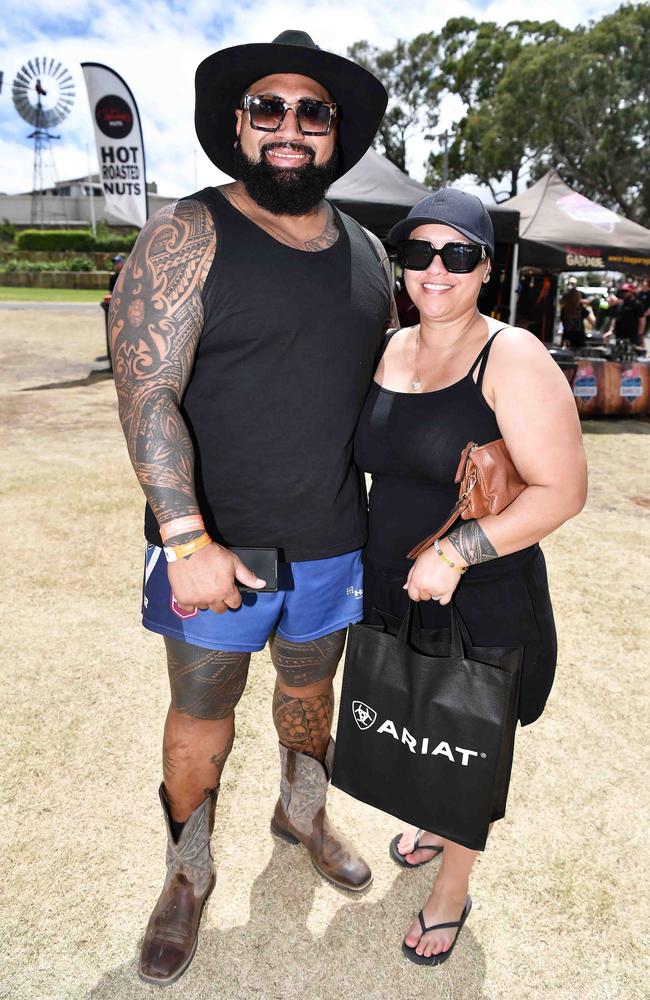 Vika Pasefika and Gemini Williams at Meatstock, Toowoomba Showgrounds. Picture: Patrick Woods.