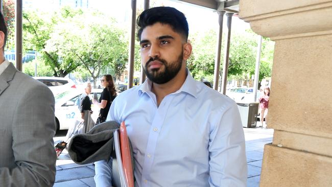 Abdul Kajani outside court. Picture: AAP/Kelly Barnes.