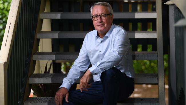 Cbus chairman Wayne Swan, at home in Brisbane on Wednesday, says super has been important to the nation’s growth. Picture: NCA NewsWire/Dan Peled