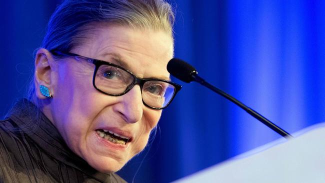 The death of Ruth Bader Ginsburg and the struggle to fill her place on the Supreme Court has changed the context of the presidential election in a dramatic way. Picture: AFP