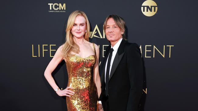 Nicole Kidman and Keith Urban attend the 49th AFI Lifetime Achievement Award Gala Tribute celebrating Nicole Kidman. Picture: Matt Winkelmeyer/Getty Images.