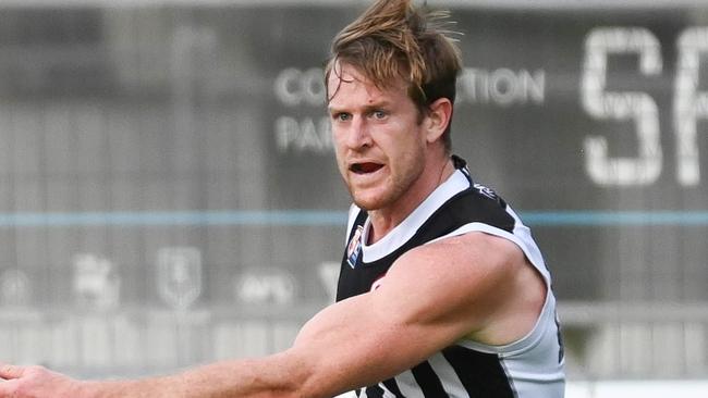 4 June 2023 - Port Adelaide captain Tom Jonas playing in the SANFL at Alberton. Picture: Naomi Jellicoe