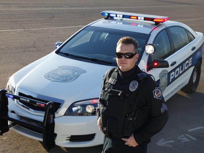 By 2010, Holden began modifying its Statesman luxury car into the Chevrolet Caprice Police Patrol Vehcile, and has sold tens of thousands to police forces across the US. Picture: News Corp Australia