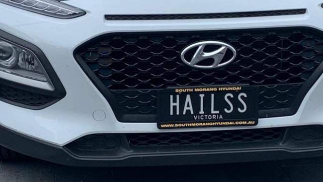 These number plates have sparked outrage among the Jewish community and a complaint to VicRoads. Picture: Supplied