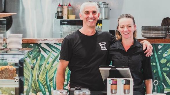 The Treehouse Cafe in Ulladulla is run by Kylee Edwards (right) who focuses on fresh produce.