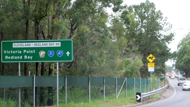 Clay Gully is one of the chokepoints on the busy Cleveland-Redland Bay Rd which the state government has allocated $60 million to upgrade to four lanes.