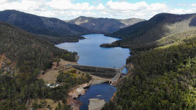 Qld Hydro are in the exploratory phase of transforming Borumba Dam into a pumped hydro powerhouse. Borumba Dam, Saturday August 5, 2023. Picture: Christine Schindler