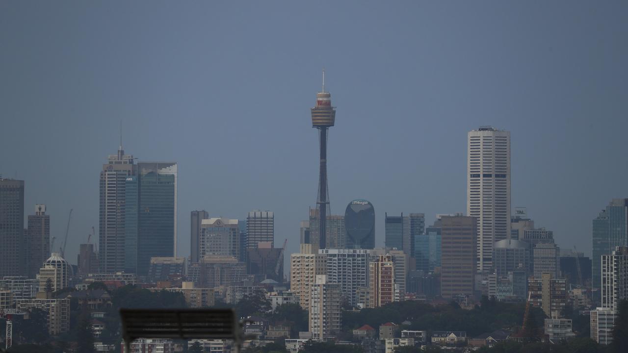 Showers starting to clear over Sydney’s eastern suburbs. Picture: John Grainger