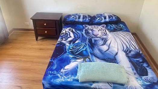 Tiger room at Campbelltown listed on Airbnb. Picture: Supplied