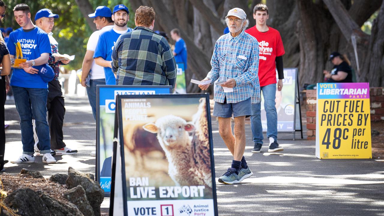 Frankston Primary School was used as polling booth during the Dunkley by-election. Picture: Mark Stewart