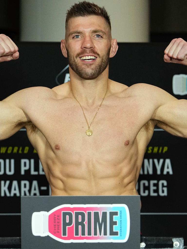 Du Plessis looked huge at the weigh-ins. Picture: Jeff Bottari/Zuffa LLC