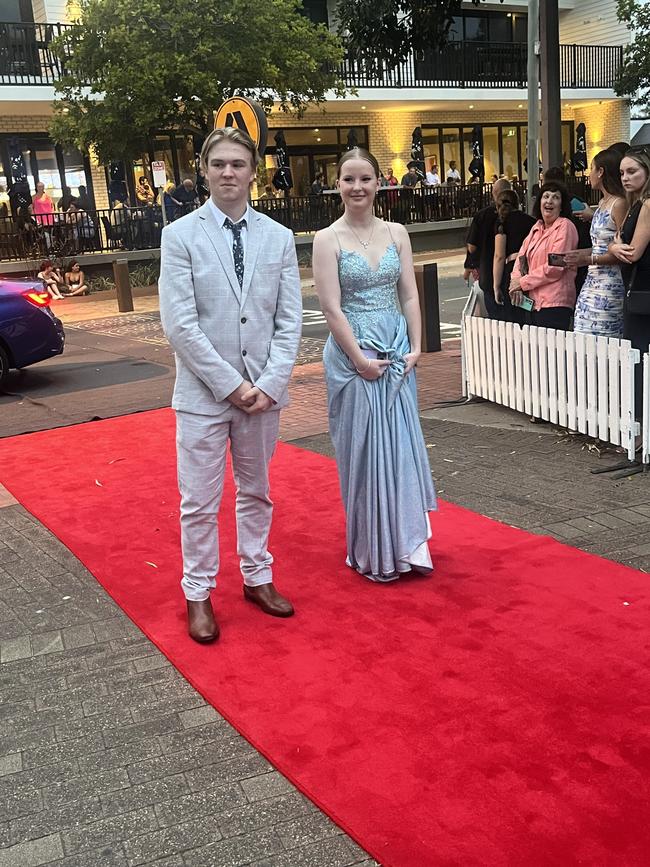 The students of Urangan State High School arrive at their formal.