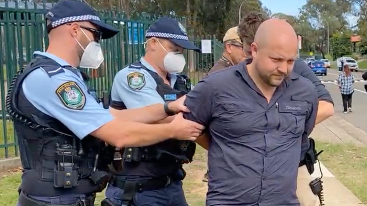 Protester Arrested Outside Cranebrook High School Over Covid 