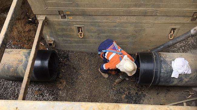 Sewer upgrade works have started at Nairne in the Adelaide Hills and will run for about six months. Picture: Supplied