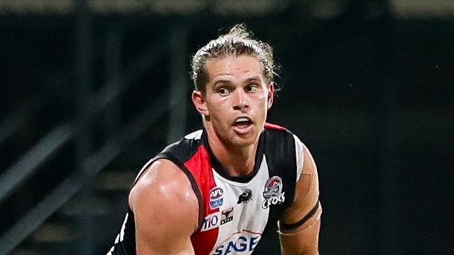 Jed Anderson playing for Southern Districts in the 2023-24 NTFL season. Picture: Celina Whan / AFLNT Media