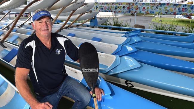 Ron Grabbe has been involved with the Mooloolaba Outrigger Canoe Club for years and has helped organise the world outrigger champs to be held here.